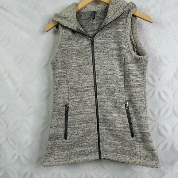 Kuhl Alaska Womens Hooded Zip Up Vest Cozy Soft Heathered Grey Size S - Picture 5 of 9